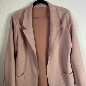 Zara Pink Suede Blazer